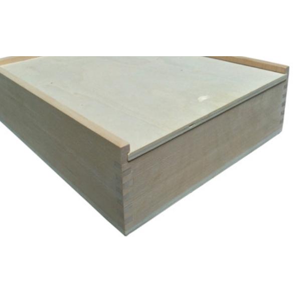 Customized Engraving Logo Solid Sliding Lid Wine Box , Decorative Wooden Boxes With Lids