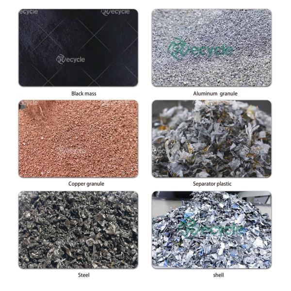 As Required Scrap Batteries Processing System with Lithium Battery Processing Machine
