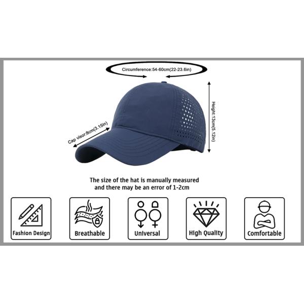 Custom Sports Golf Hat Fitted Solid Caps Performance Cap, Performance Running Hat, Stretchy Fabric with Vented Mesh