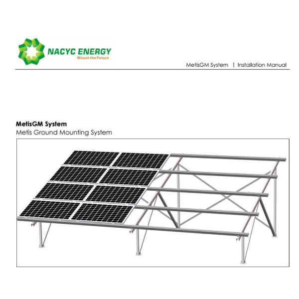 Nacyc Designed Large Scale Solar Deployment Ground Mount System PV Energy Mounting Structure