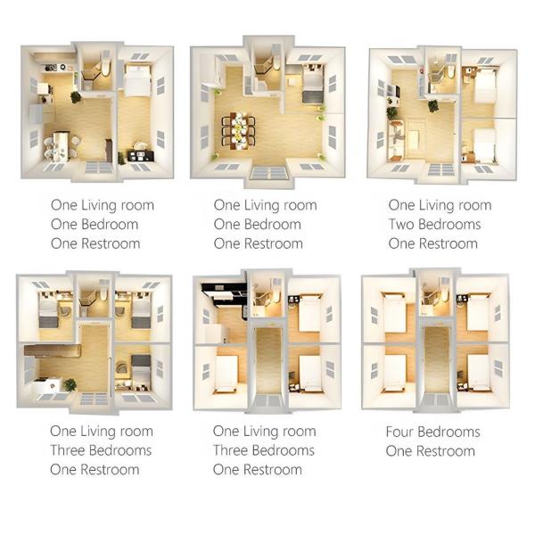 Multi-function Expandable Container Affordable 30ft 40ft Easy Install Fireproof Light Steel Prefab Modular Mobile Home
