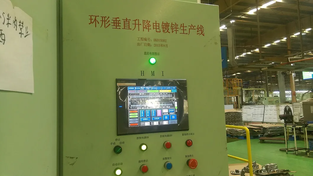 PLC Automatic Control Acid Zinc Electroplating Machine for Metal Components