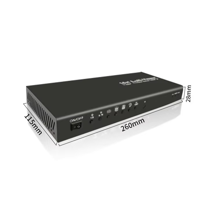 Professional Grade 4K Seamless Switch Video Wall Controller with 16 Inputs 1 Output for CCTV Monitoring