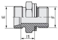 Galvanized Sheet DIN Bite Type Metric Thread Stud Ends with O-Ring ISO 6149 from OEM