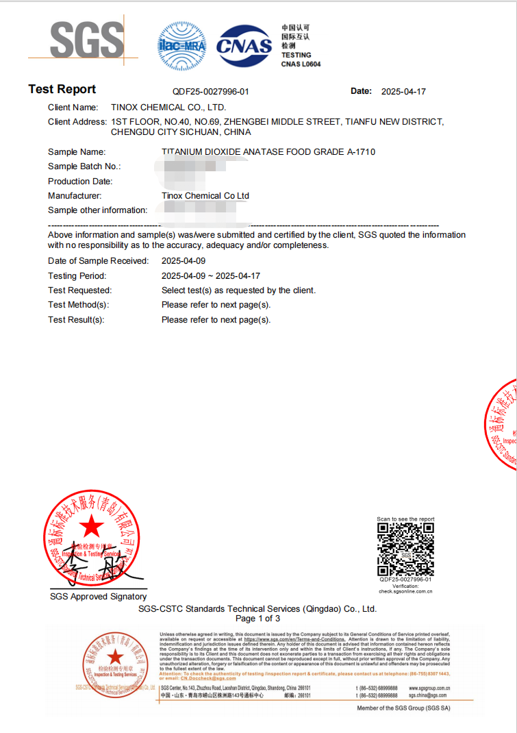 Quality Test Report