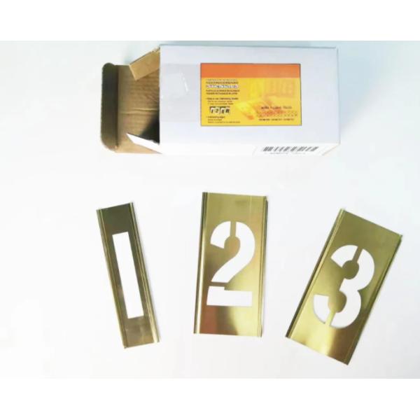 Adjustable Brass Interlocking Stencils Letter And Number Sets For Printing