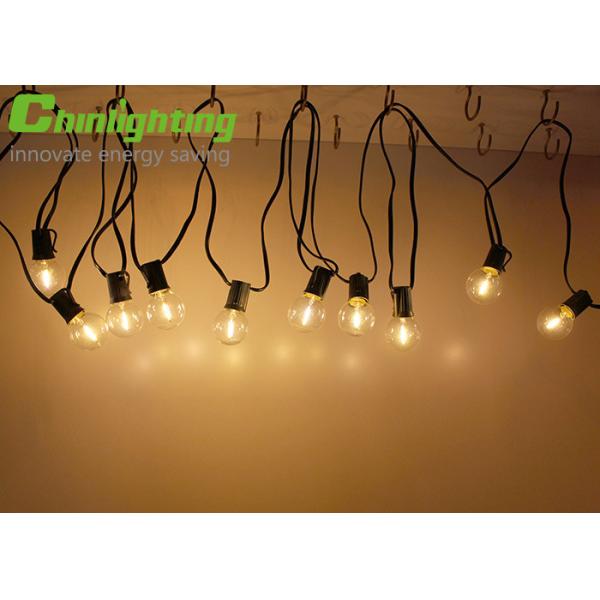 IP44 G40 Patio Globe Outdoor Bulb String Lights