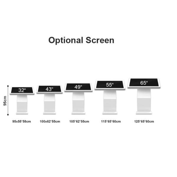 K Shape Floor Standing Digital Signage Information Kiosk Auto Loop Display