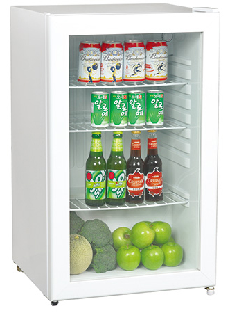 50L Saving-energy Mini Display Fridge / Small Showcase / Countertop Mini Display Cooler with Advertising Light Box