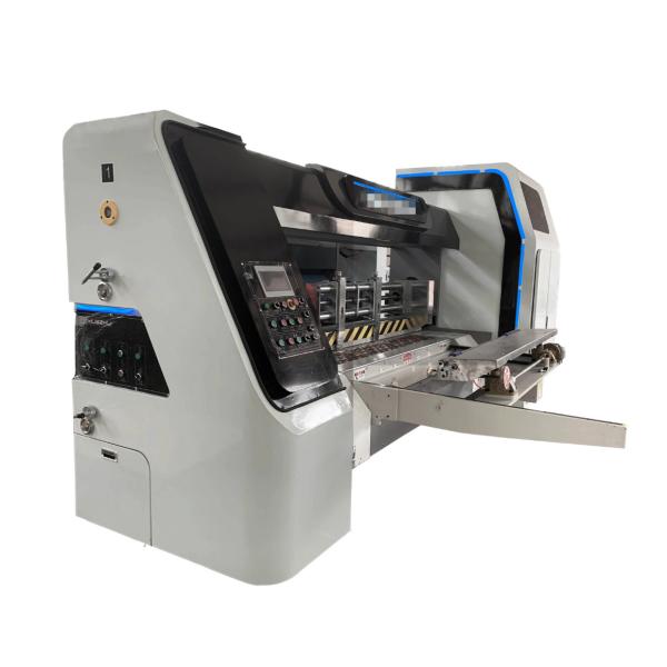 Corrugated Carton Box Flexo Printing Machine PLC Touch Screen Control