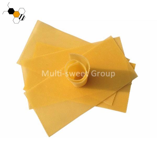 Yellow 72g 80g Pure Beeswax Bee Foundation Sheets
