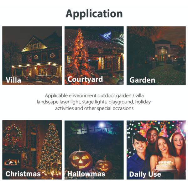 Remote Control Laser Party Light 12 Patterns Christmas Projector Lights Waterproof