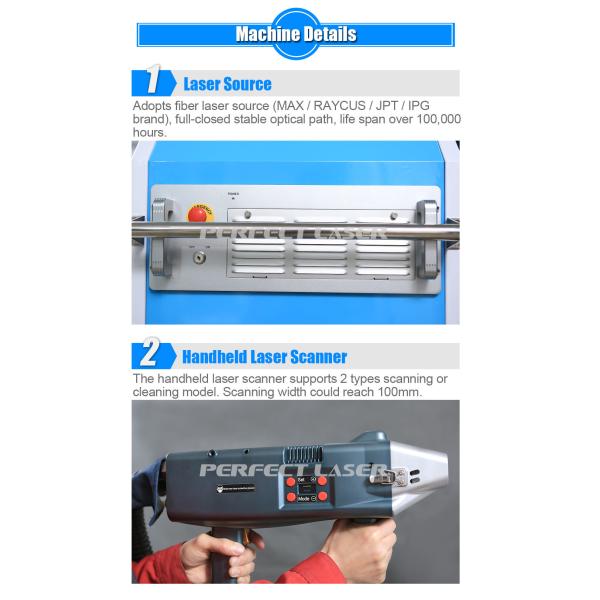 Multi - Function Laser Rust Removal Machine Air Cooling 220V Simple Operation