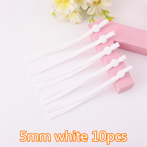5mm flat adjustable elastic band earloop cord for facemask earloop strap