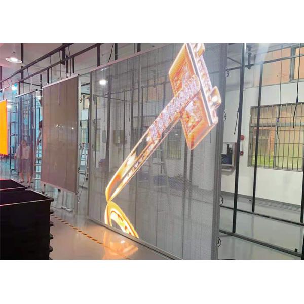 5500cd P3.91 Transparent Led Fixed Display 32768dots/sqm