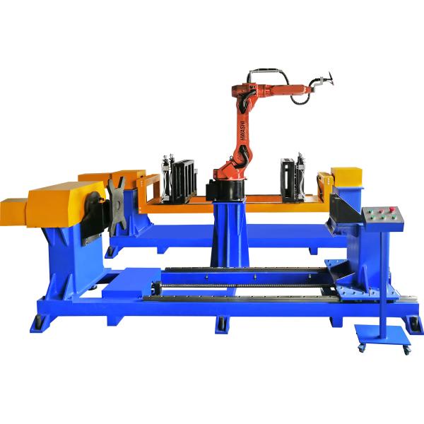 Air Cabinet Robotic Spot Welding Machine With Wire Feeder / Start Control Panel
