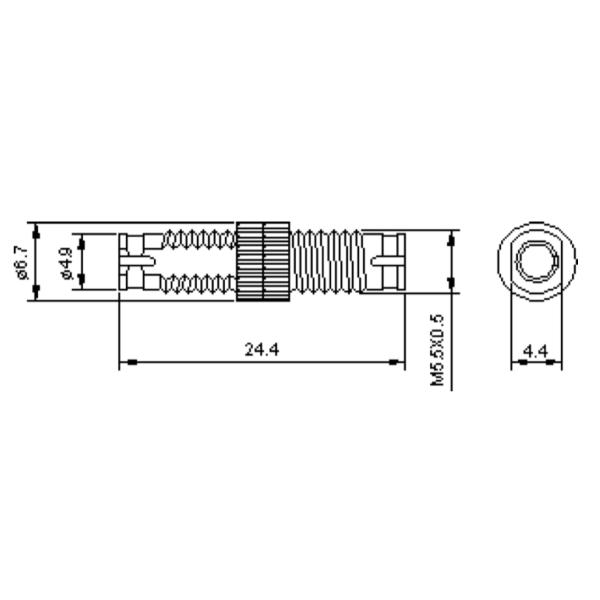 DIN/UPC Fiber Optic Adapter Single Mode SM 9/125 Multimode 50/125