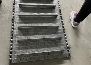 China Perforated Wire Mesh Chain Plate Conveyor Belt Metal 304 / 316 Stainless Steel on sale