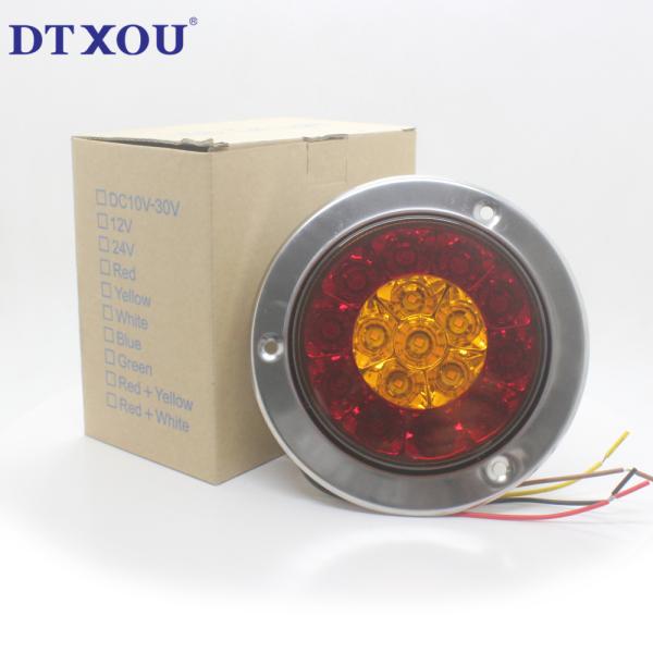4inch round LED Combination Tail Lights STOP TAIL INDICATOR REVERSE Truck Ute