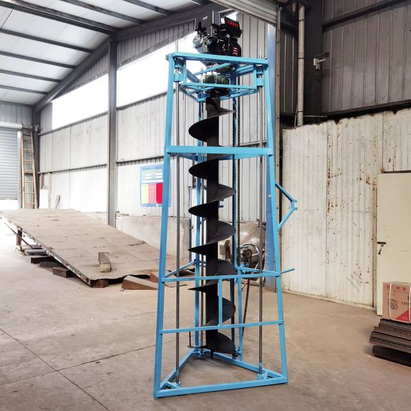 OEM factory Gas-Powered Tripod Tree Planting Drilling Machine-Portable Farm & Orchard Hole Digging Tool loess layers, clay layers, and soillayers