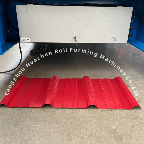 Glazed tile trapezoidal double sheet roll forming machine overview