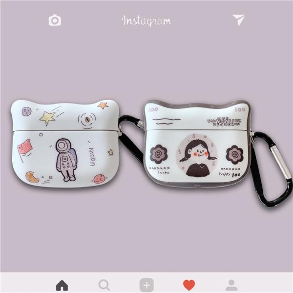 Wireless Chargeable Airpods Protective Cases IMD Cartoon Anti Lost Loop