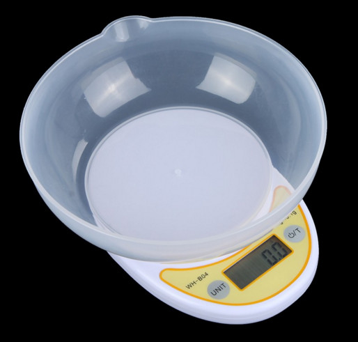 Round Platform Kitchen Weight Scale 5kg With Over Load Indication