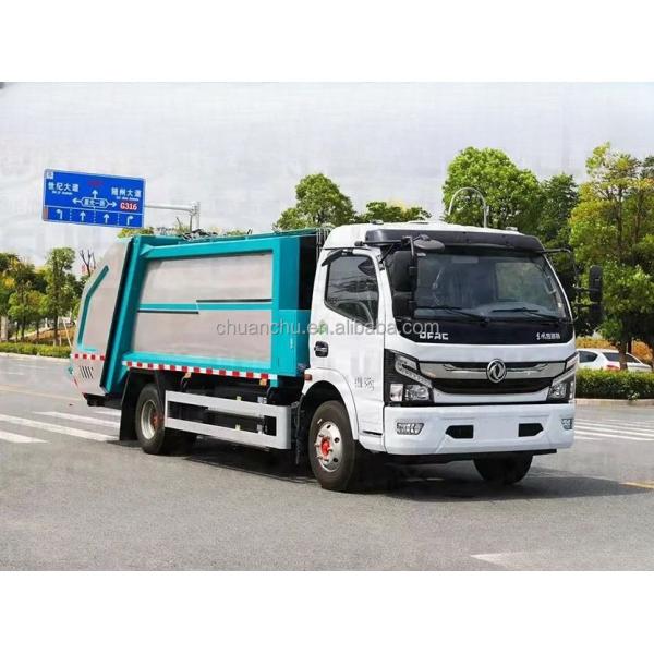 Dongfeng Compression Pure Electric Truck For Garbage Collection Eco Friendly