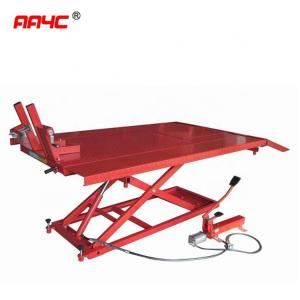 China 1000 Lb 1500LB Motorcycle Lift Table Air Scissor Motorbike Lift Bench on sale