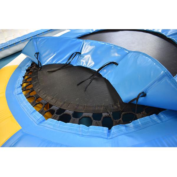 0.7mm Inflatable Water Trampoline Combo With Slide