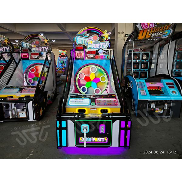 Star Party Arcade Machine Kid Interactive Ball Toss Ticket Redemption Game