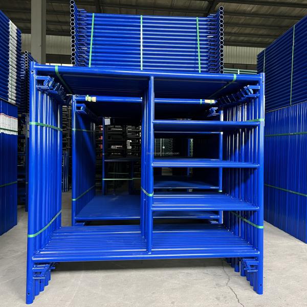 5-Ton Loading Capacity Anti Slip Scaffold Frame Rust Resistant Easy Assembly For Construction Site