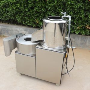 Automatic Potato Peeling & Cutting machine/Potato Chips Slicing Machine