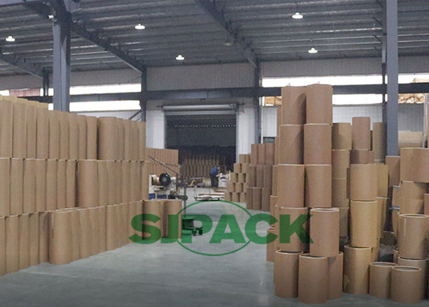 15-Gallon White Coated All-Paper Fiber Drum | 41cm X 50cm | Customizable & Moisture-Resistant