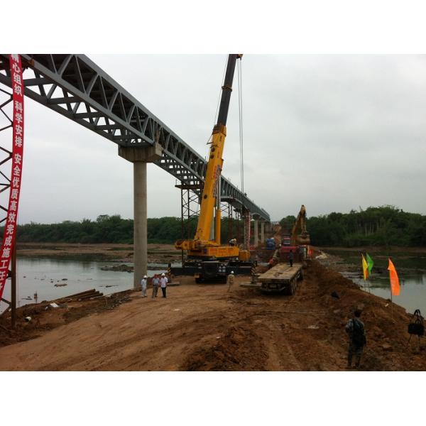GB Truss Steel Structure , Hot - Dip Galvanized Steel Frames Bridge