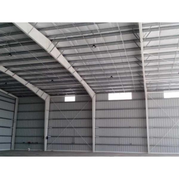 High-strength long-span steel structure hangar building galvanized H-shaped