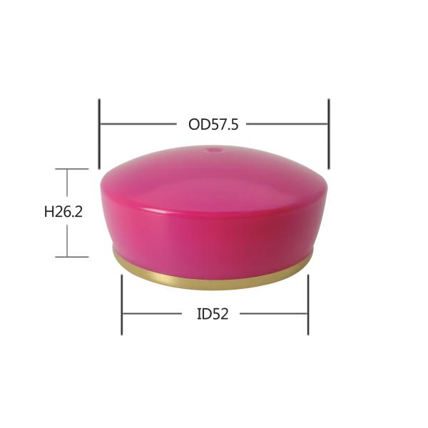 Electroplating 53/410 Plastic Jar Lid With Golden Side