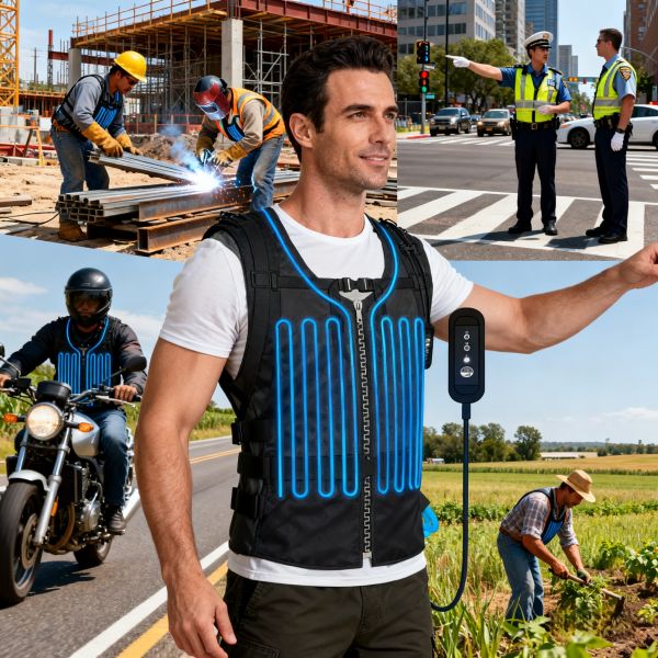 Smart Cooling Vest Energy Backpack Cooling System With Adjustable Temperature And Durable Nylon Construction For Outdoor