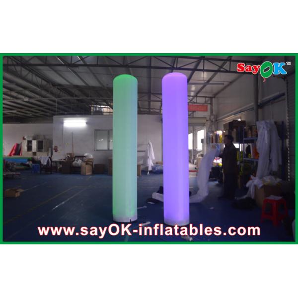 3m High Led Light Inflatable Yard Decorations Wedding Use Green