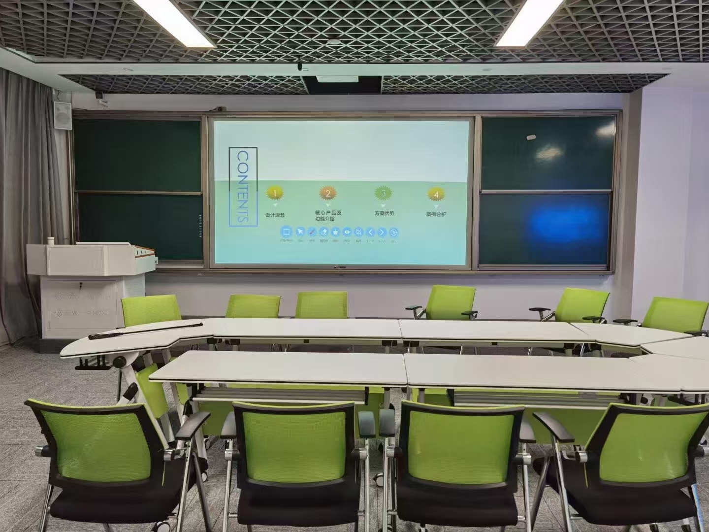 AIO 75 Inch Smart Touch Panel Android Win Sided Boards With Cam Mic Mobile Stand For Meeting University