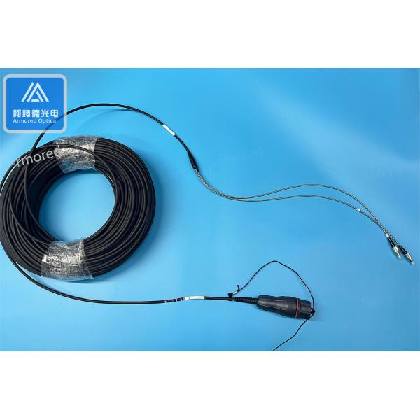Duplex Fiber Optic Cable Single Mode CPRI 5.0mm Black LSZH FTTA Patch Cord Assembly