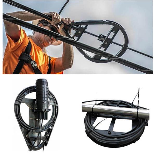 PP UV material Optic Fiber Cable Storage Bracket To Store Coil