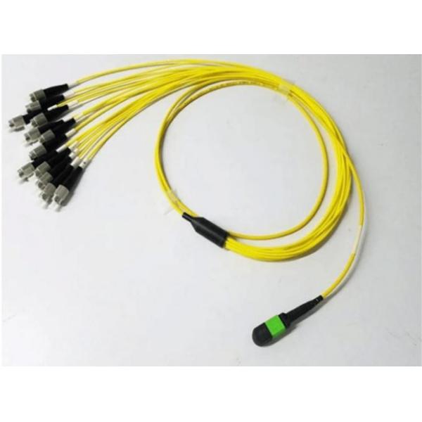 Simplex FC UPC Breakout Mpo Fiber Cable 12 Core