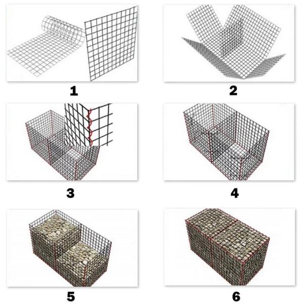Architecture 5mm Galfan Welded Mesh Gabion