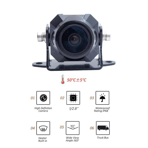 Waterproof IP68 Auto-Heating Defogging Car Camera for Harse environment