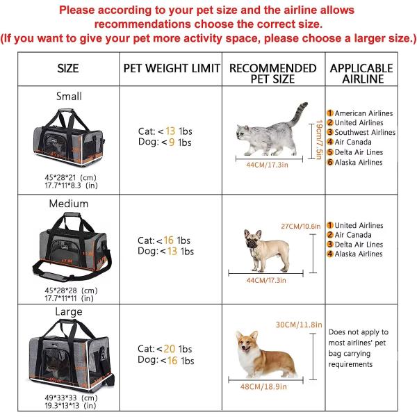 Canvas Polyester Foldable Pet Carrier Black Cat Carrier Shoulder Bag Rectangle