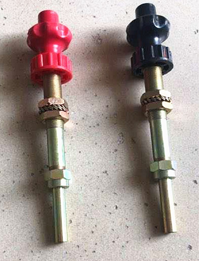 Standard Control Cable Fittings Micro Adjust Control Heads Black And Red Color