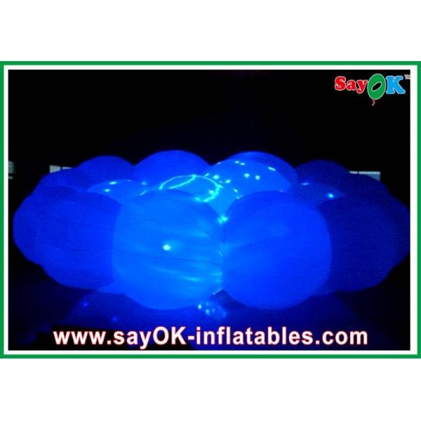 White Party LED ball inflatable props white colored inflatable cloud for nightclub