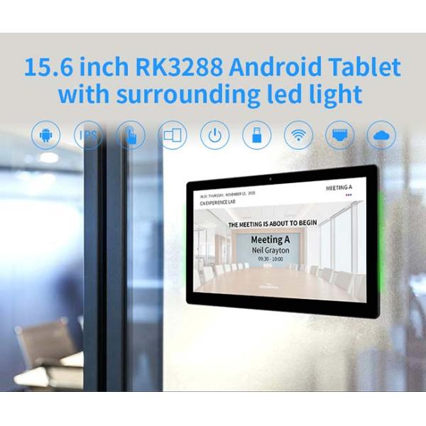 Capactive Touch Screen Meeting Room Digital Signage With PoE/NFC/RFID Based