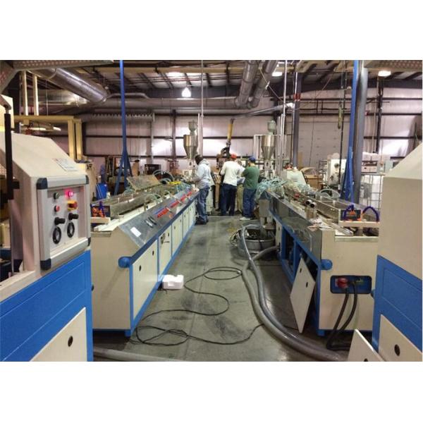 PVC WPC Plastic Profile Double Screw Extruder Machine ISO 9001 Certificate